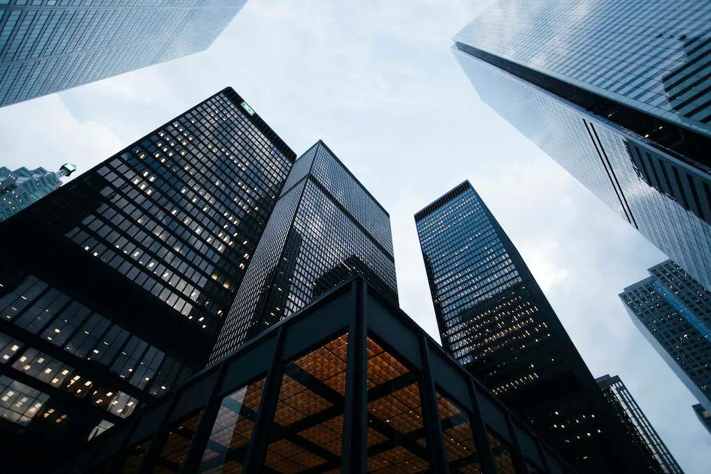 Modern company building exterior